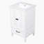 Meuble-lavabo de salle de bain avec lavabo, armoire avec deux portes, butoir de porte magnétique, patins réglables et tiroir pour un rangement pratique dans la salle de bain