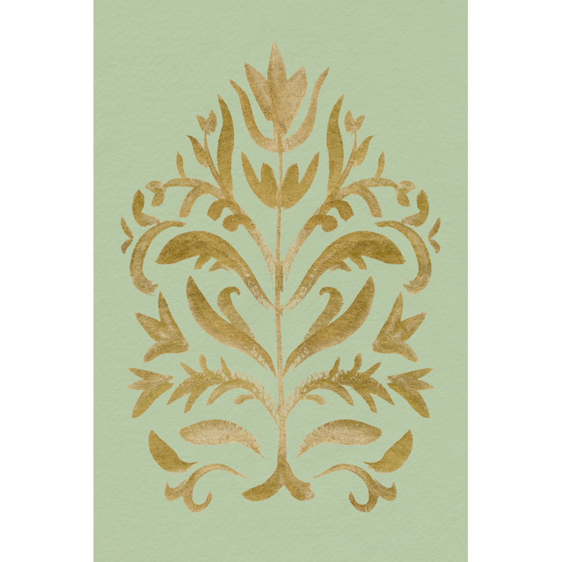 Folklore Flourish L by Victoria Barnes - Wrapped Canvas Print, 46 cm H x 30 cm W