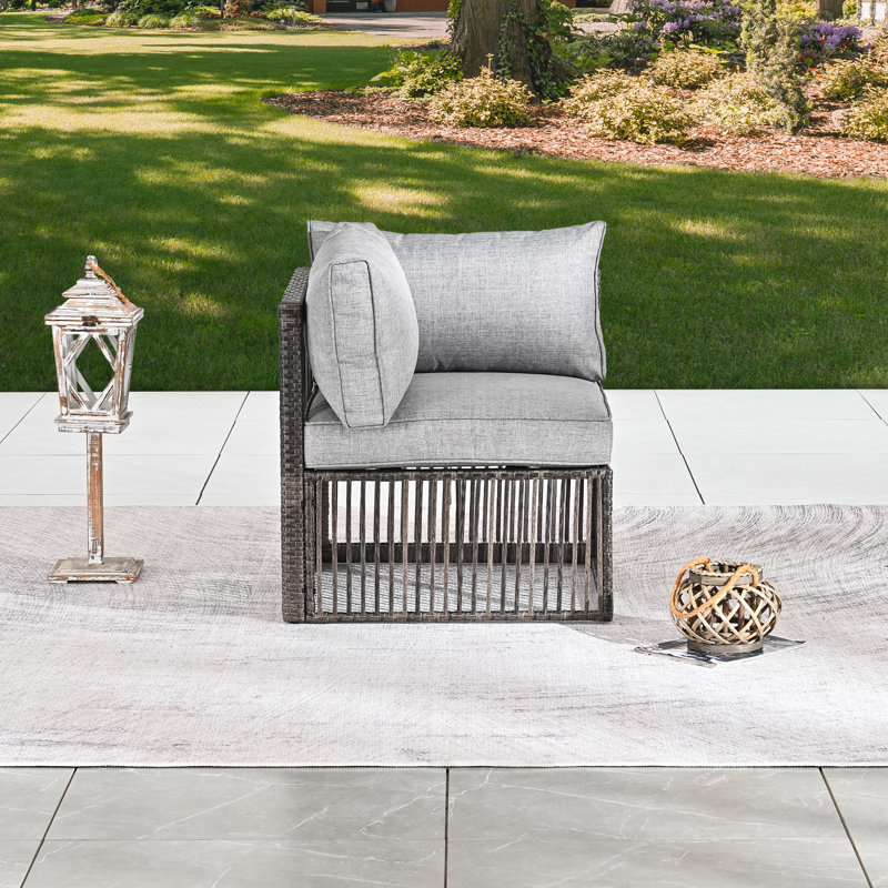 Adeley Wicker Outdoor Lounge Chair