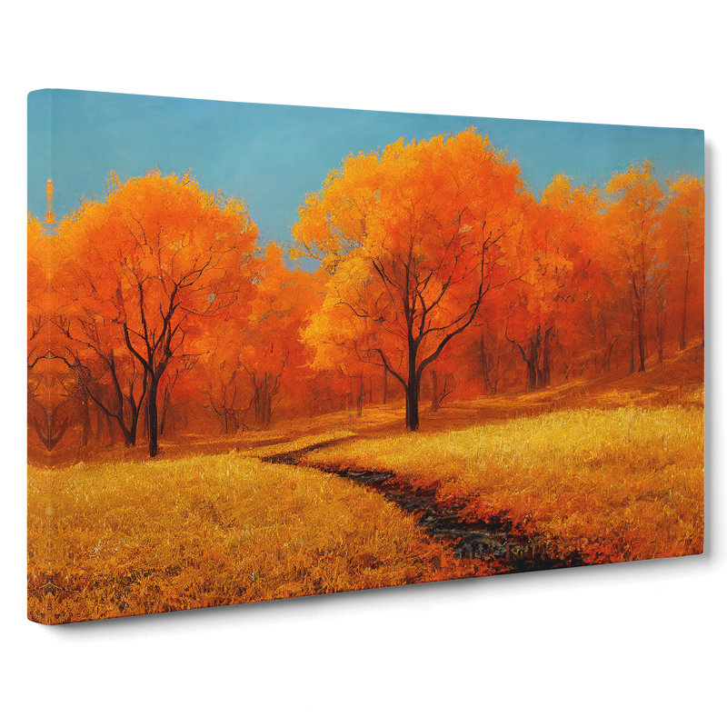 Effervescent Autumn Forest - Wrapped Canvas, 40cm H x 60cm W x 3cm D