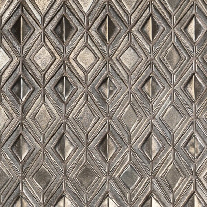 Nabi Jewel 3D Glossy Glass Mosaic Tile, Metallic Copper Brown