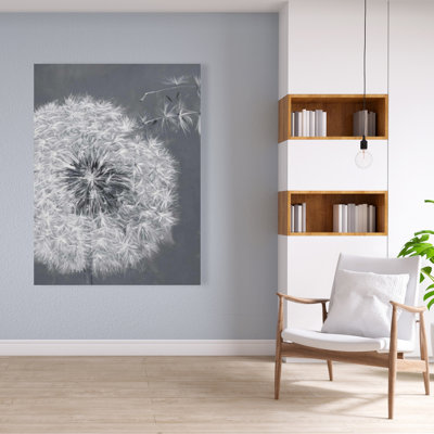 Toile pissenlit soufflée | Fleurs de chambre à coucher
