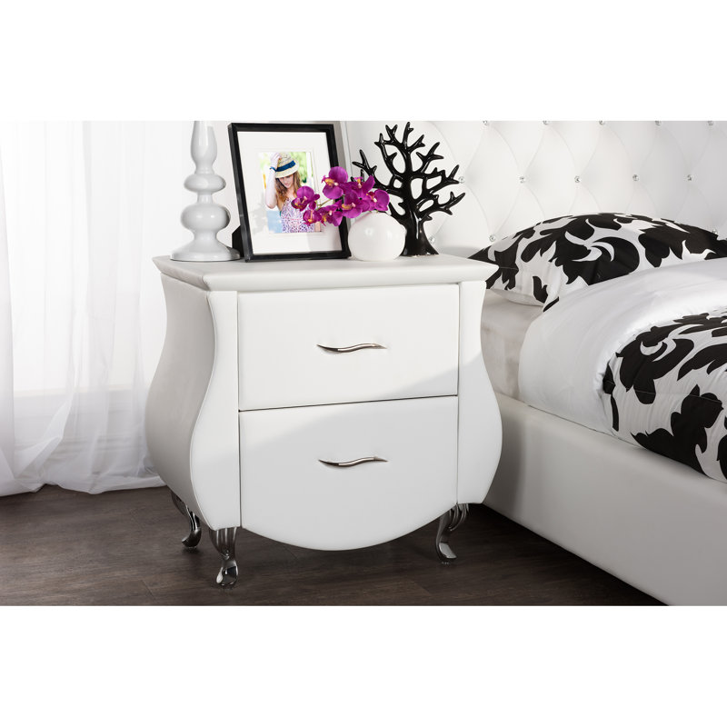 Mersudin 25.16'' W Nightstand, White