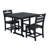 Compact Patio Dining Sets, Hdpe 3 Piece Modern Bistro Set For Patio