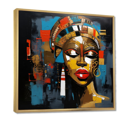 Geometric Portrait Urban African Fashionista II - African Wall Art Print