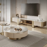 Meuble télé et table basse de luxe léger