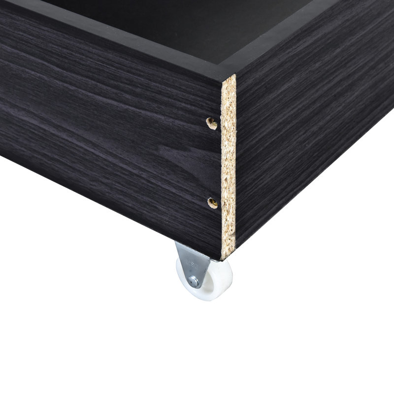 Lit plateforme en tissu d'ameublement en lin beige avec cadre à DEL - Élégant et pour la décoration de la chambre à coucher