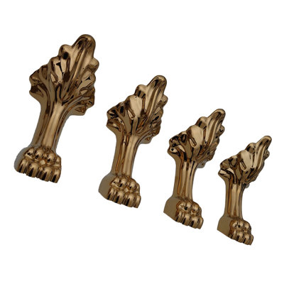 Dakota Vienna Traditional Clawfoot Bathtub Accessory – Lion Paw Design – Brushed Nickel, Copper, Gold, Matte Black or White – DST-ACF – Bath Fixture, Tub Hardware, Vintage Bathtub Decoration