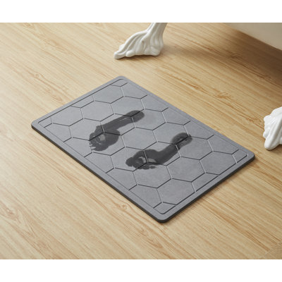 Ebern Designs Diatomaceous Earth Stone Bath Mat