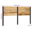 Headboard Solid Wood Mango And Iron-1159663643