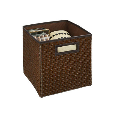 28cm Cube Storage Cubeicals Faux Leather Drawer by ClosetMaid