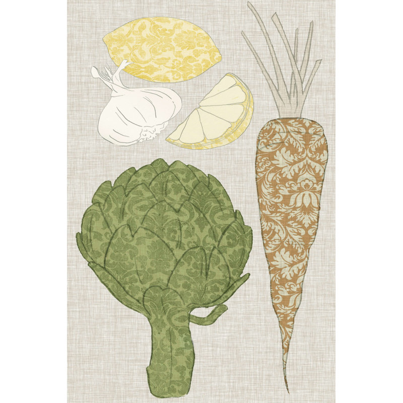 " Contour Fruits And Veggies VI " by Vision Studio, 12" H x 8" W