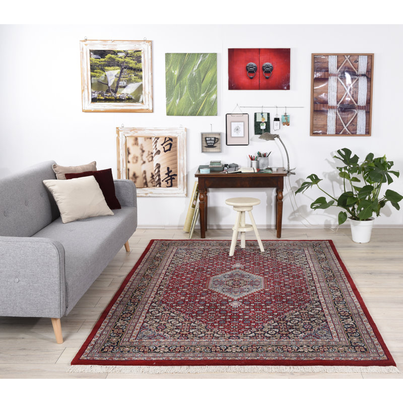 Agim Hand Woven Wool Red Indoor Rug, Rectangle 170 x 240cm