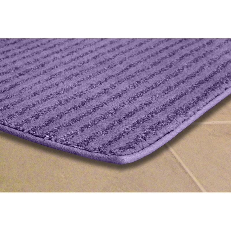 Viridian Rectangular Bath Rug, Purple, 24" x 40"