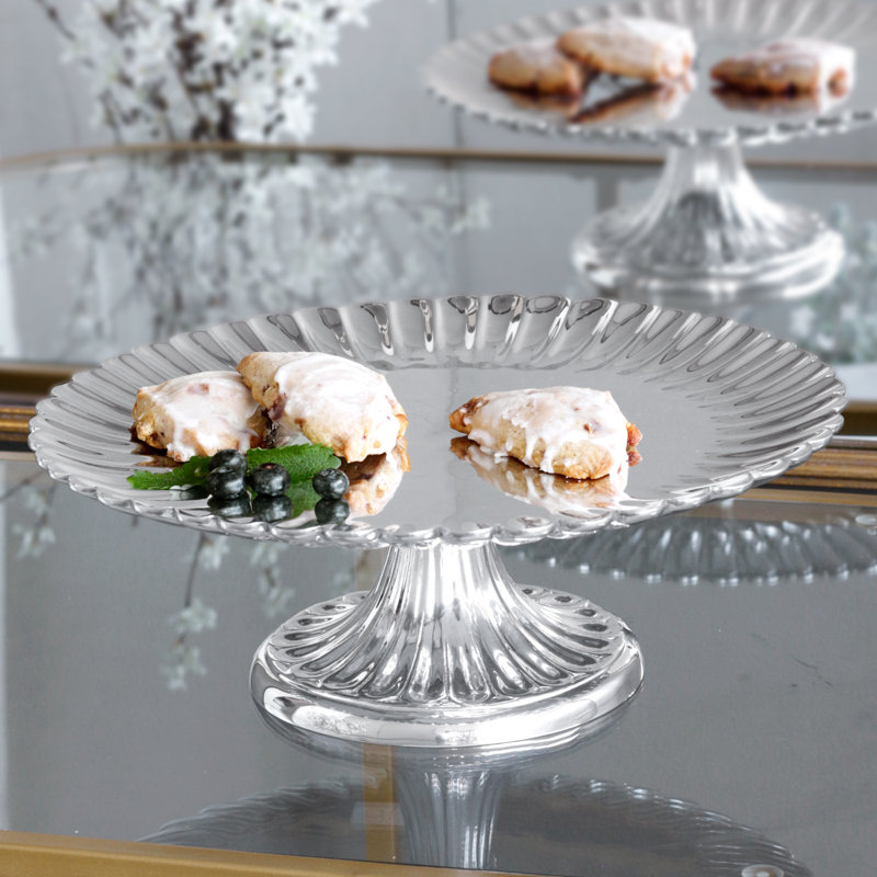 Assiette à gâteau rétro sur pied Vienne