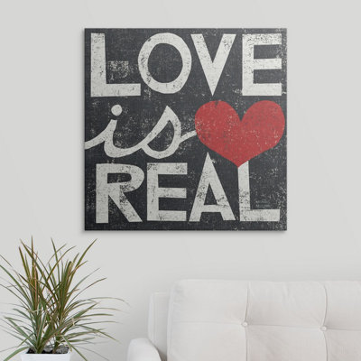 «Love Is Real Square» par William, art textuel
