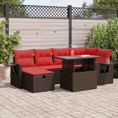 55cm Wide Patio Sofa with Cushions