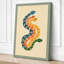 Entwined Serpents Art Deco - Wrapped Canvas-962729175-962729181