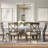 Dzesika 6 - Light Distressed Metal With Crystal Candle Style Chandelier