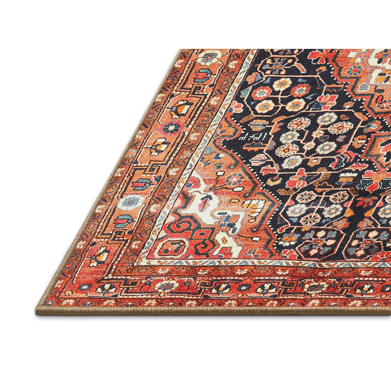 Tapis brun à motif oriental, Rectangle 5 pi x 7 pi