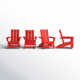 Ratcliff High-Density Polyethylene (HDPE) Outdoor Adirondack Chair Set