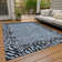 Machine Washable Indoor/Outdoor Claudian ACN1230 Blue Rug