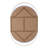 Iron Oval Wall Mirror