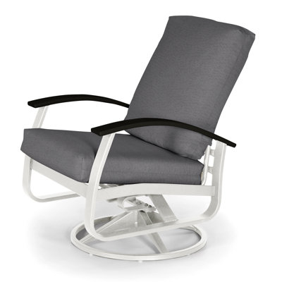 Askar Swivel Powder Coated Aluminum Outdoor Lounge Chair