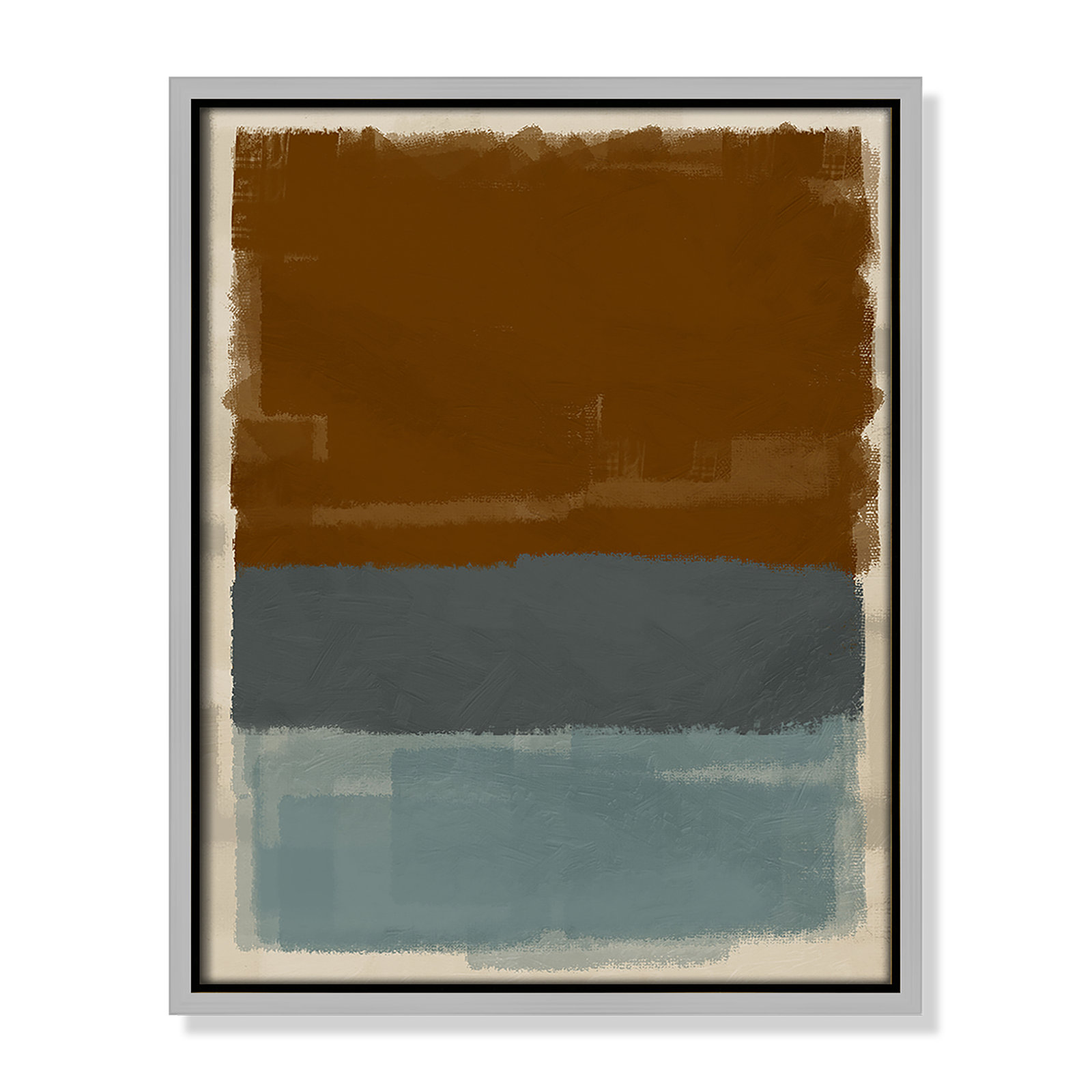 Turbulent Honesty Print by Marcus Prime, Silver Floater, 12.5'' W x 15.5'' H