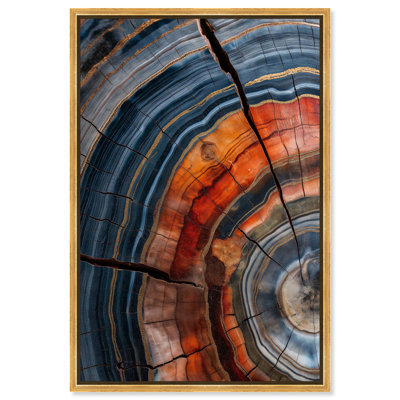 "Earth's Core III", reproduction d'art sur toile par Art Remedy, cadre doré, 20 x 30