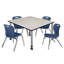 Ensemble de table de salle à manger et de chaises Kee-73412821-93832724-93832728