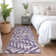 Premium Machine Washable Prisco Purple Rug