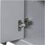 Comptoir de salle de bain 36 po sans lavabo, armoire de base seulement, six tiroirs, gris