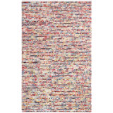 Bon Bons Abstract Handwoven Wool Red/Blue/Beige Area Rug