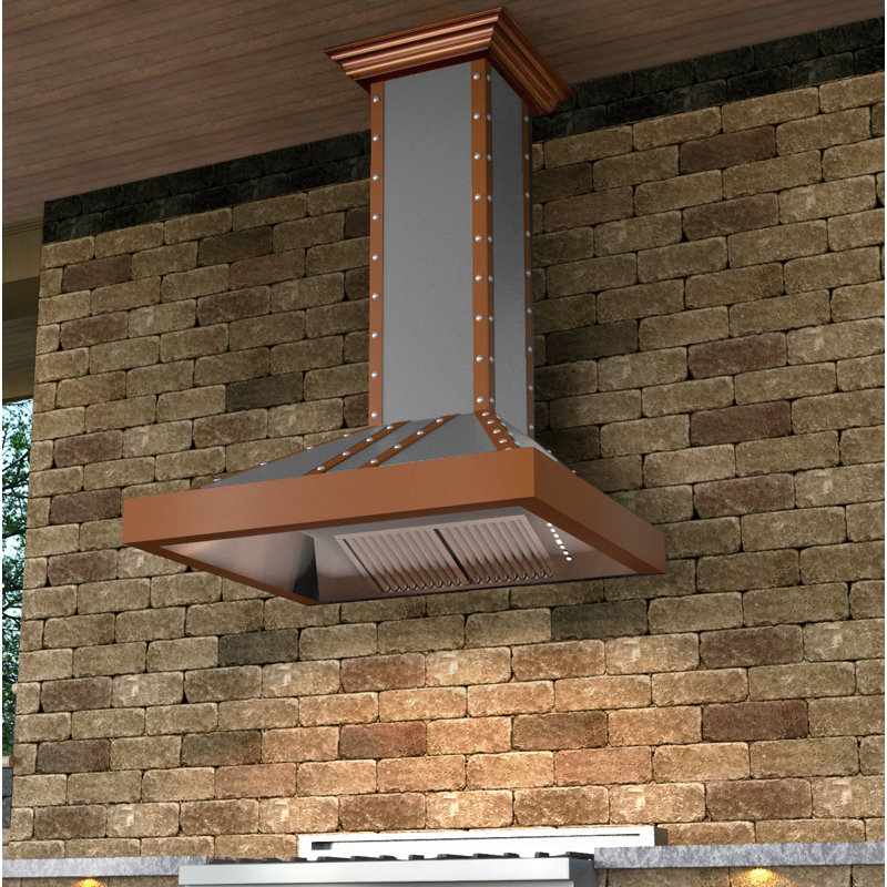 36" DuraSnow® 700 CFM Ducted Wall Mount Range Hood, Satin Stainless Steel, 36"