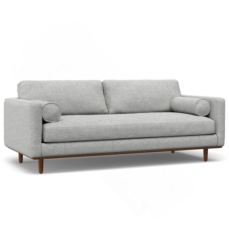 Canapé 89 po - Gris brume, Argent argent