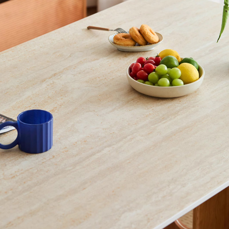 Family restaurant simple style dining table, 29.33"H x 62.99"L x 33.46"W