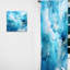 Anangle bleu marine et blanc fusion Anangle - Rideau formes abstraites - Velours obscurcissant - 1 panneau-1628997016