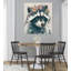 Raccoon Cameo I Whimsical Contemporary Animal Flower Wall Art Print 1 Piece Wrapped Canvas Wall Art-1713431437