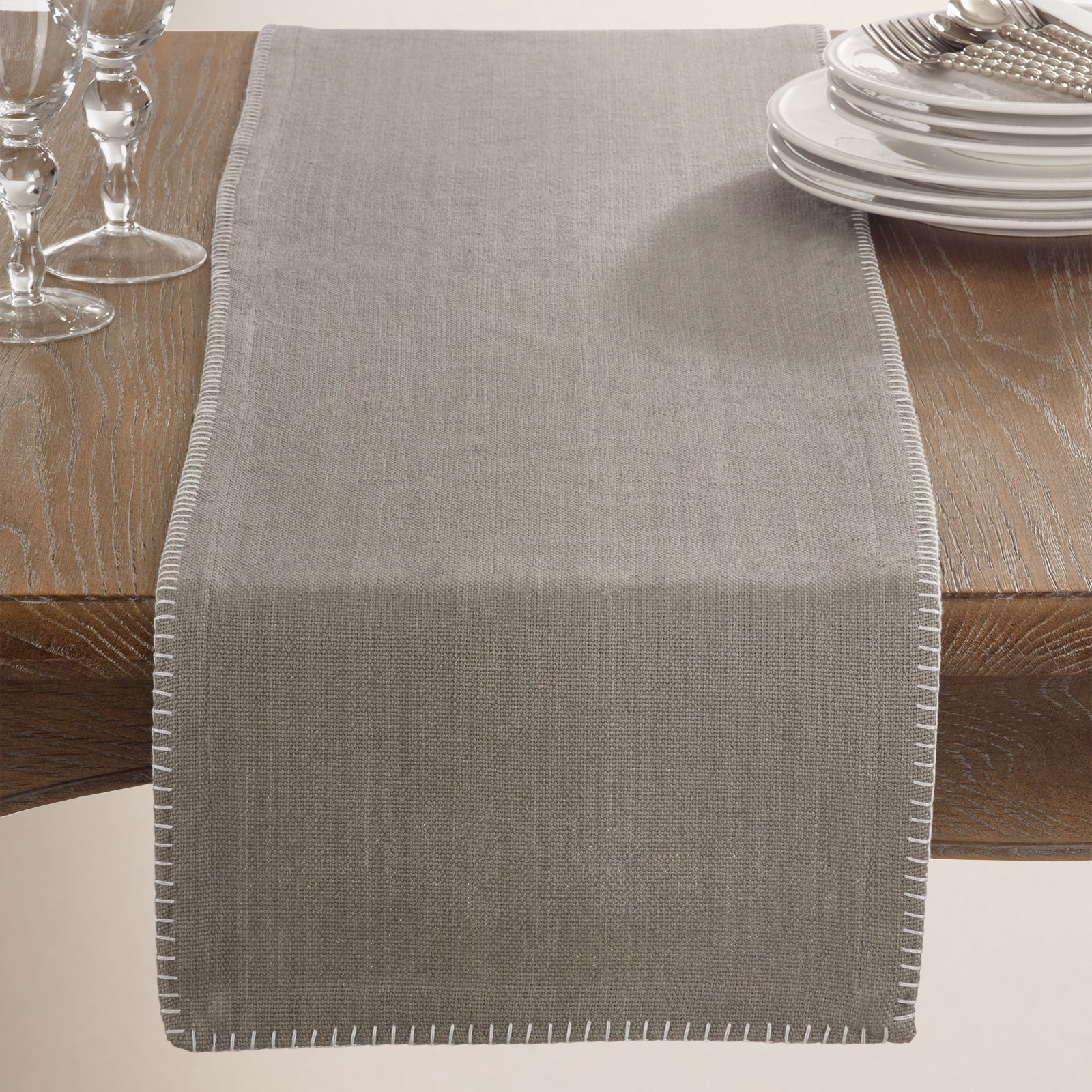 Ivara Table Runner, Gray