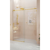 Eclipse 60 - 64 in. x 78 in. Fully Frameless Sliding Shower Door
