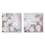 Ensemble de 2 fleurs de magnolia blanches et mauves - collage carré floral-1362315820-1362315821