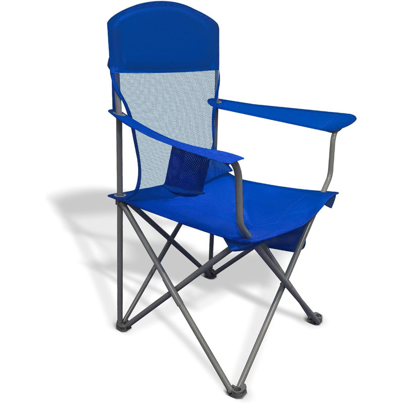 Lightweight Camping Chair For Adults, 300Lbs Capacity Foldable Portable Lawn Chair With Carry Bag, Outdoor Chair For Camping, Lawn, Beach & Travel