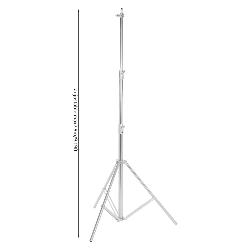 2 lumières en acier inoxydable, support de photographie, support de lumière 2 pièces