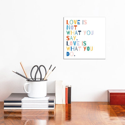 Rainbow Words I by Moira Hershey - Print on Canvas