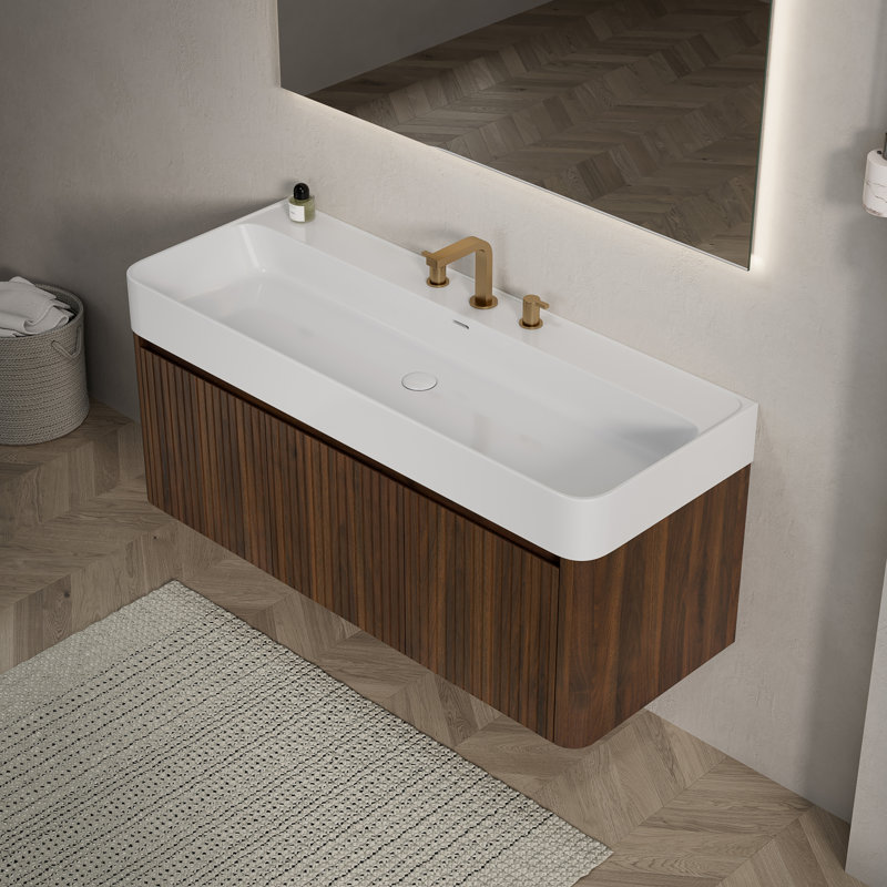 Wall Mounted With Solid Surface Top, 47.24
