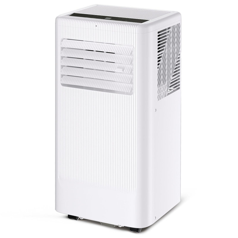 GarveeHome 8,000 BTU Portable Air Conditioner for 420 Sq.Ft Rooms - 3-in-1 Cooling w/ Dehumidifier, Fan, Sleep Mode & LED Display, Includes Window Kit & Remote Control (White/Gray)