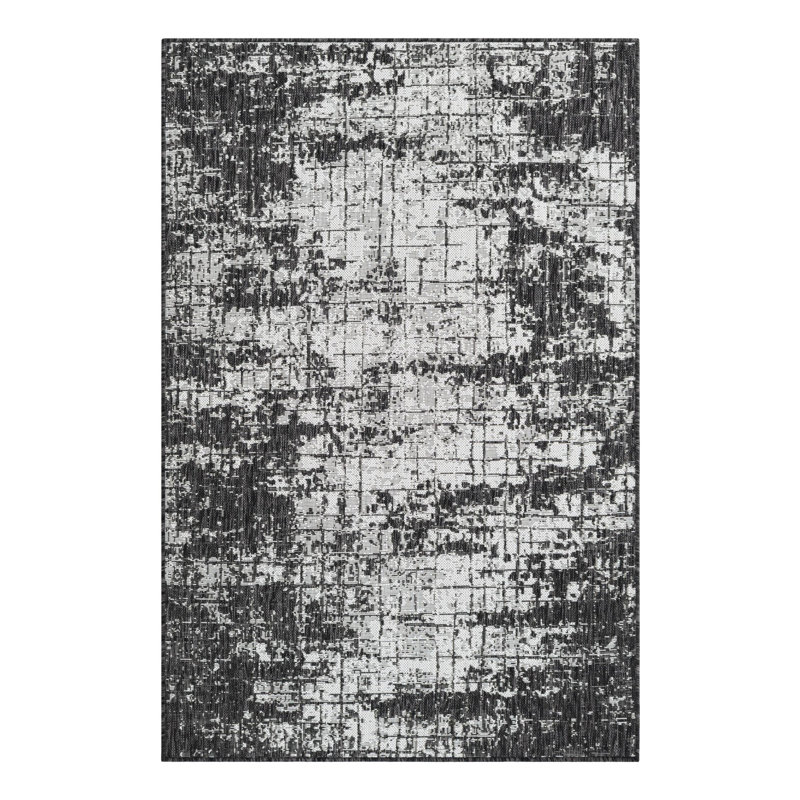 Geometric Indoor / Outdoor Rug, Rectangle 4'1" x 6'1"