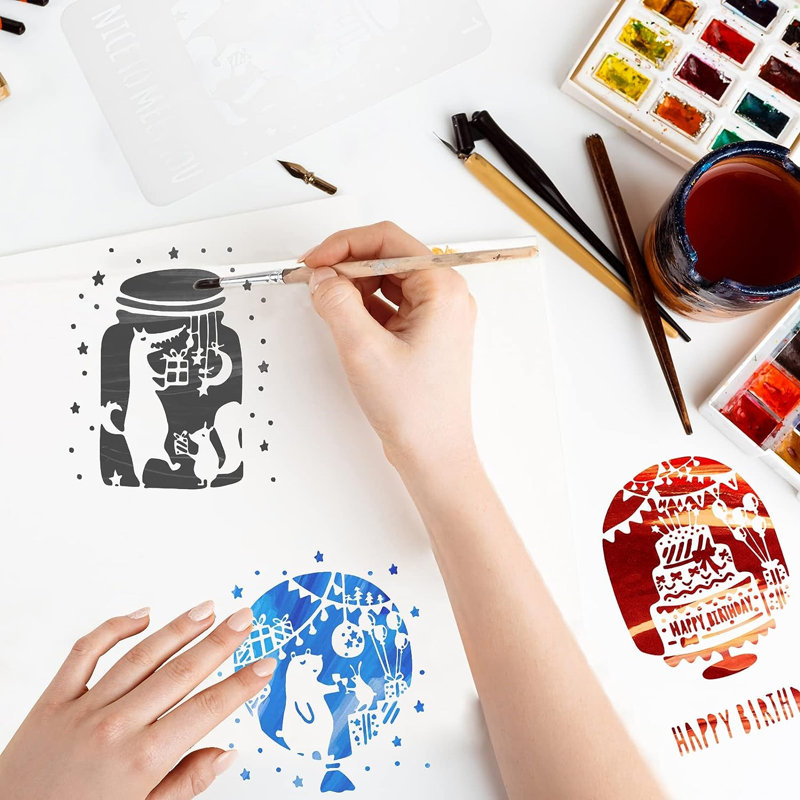 Peinture au pochoir