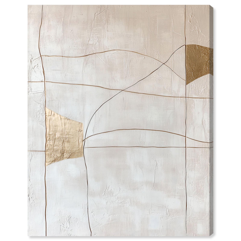 Impression sur toile Structured Arcs II par Art Remedy, Toile tendue avec châssis, H 36 po x l 30 po